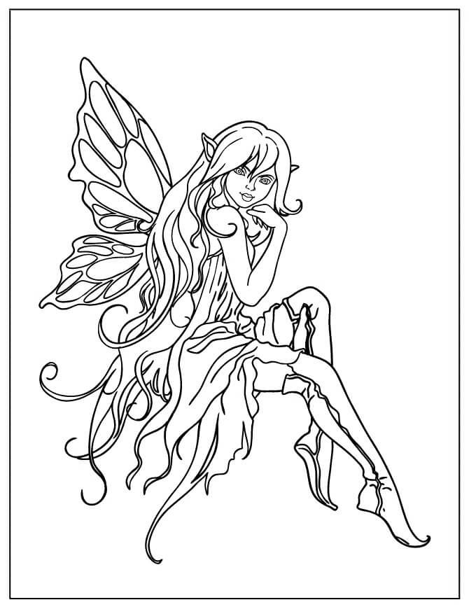 Fairy Coloring Pages: 190+ Fantasy Enchanting Pages to Spark Your Imagination 129