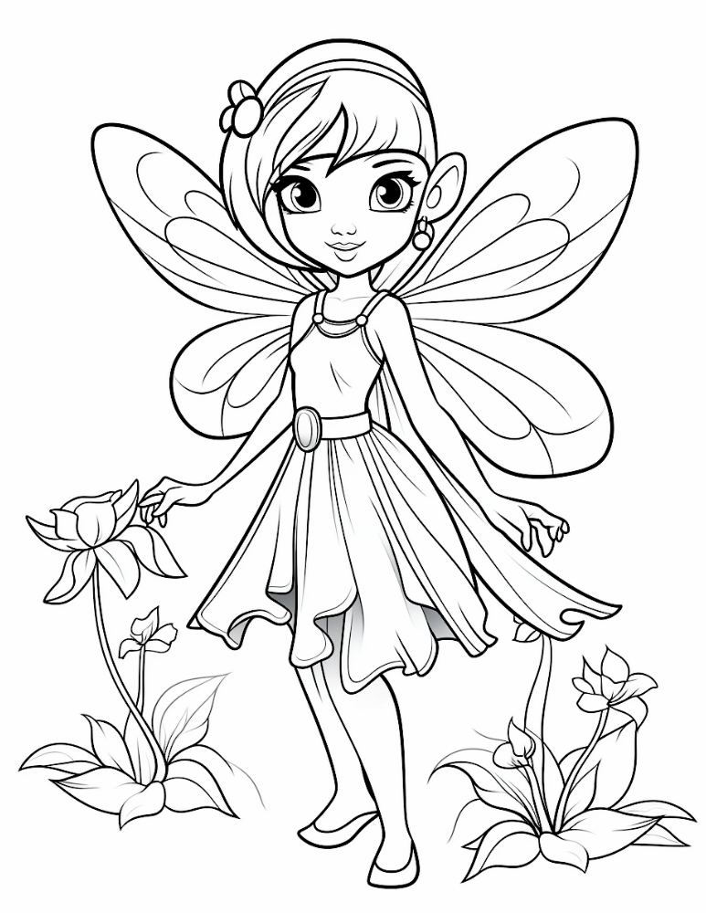 Fairy Coloring Pages: 190+ Fantasy Enchanting Pages to Spark Your Imagination 139