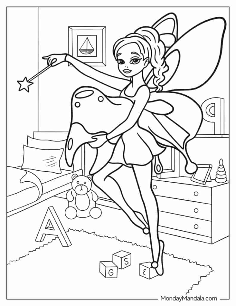 Fairy Coloring Pages: 190+ Fantasy Enchanting Pages to Spark Your Imagination 143