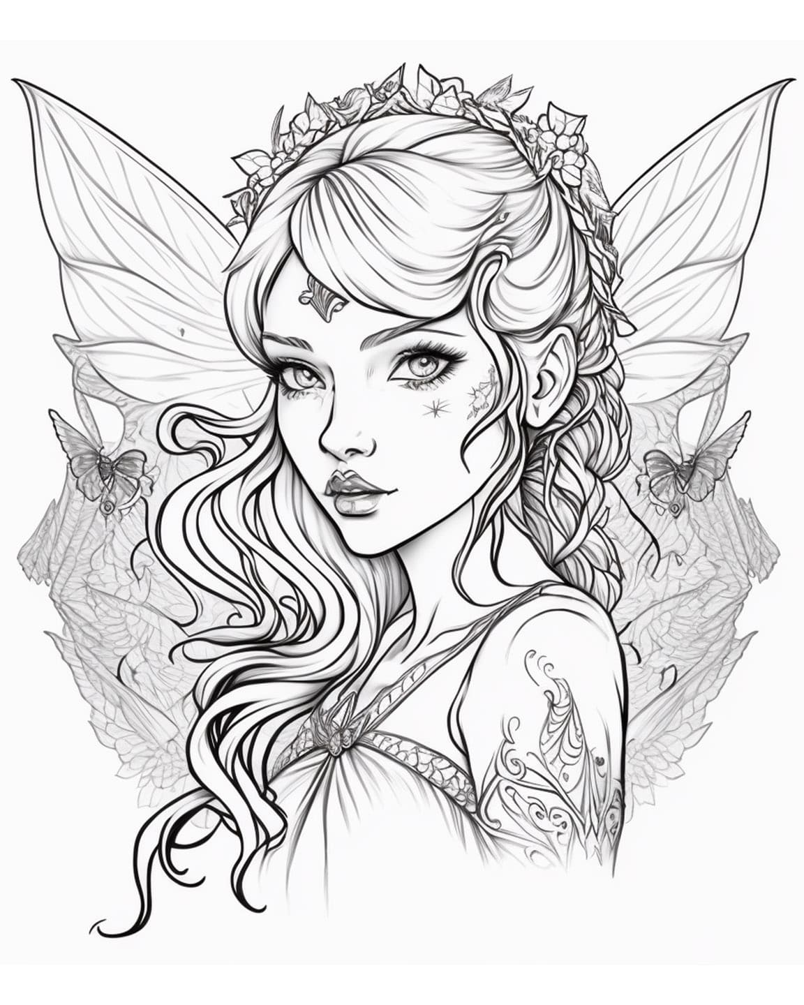 Fairy Coloring Pages: 190+ Fantasy Enchanting Pages to Spark Your Imagination 149