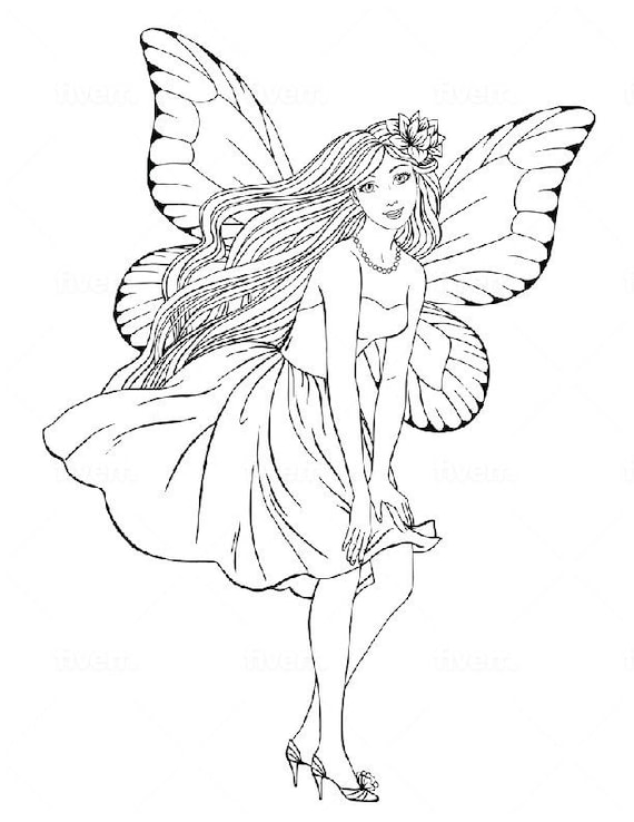 Fairy Coloring Pages: 190+ Fantasy Enchanting Pages to Spark Your Imagination 151