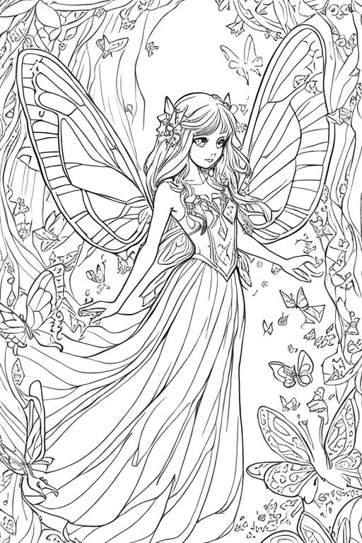 Fairy Coloring Pages: 190+ Fantasy Enchanting Pages to Spark Your Imagination 159