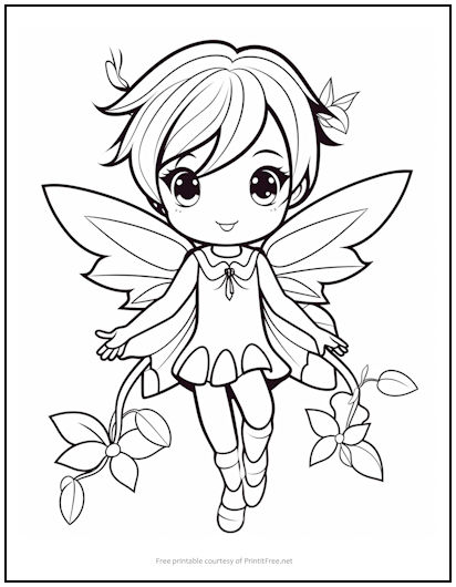 Fairy Coloring Pages: 190+ Fantasy Enchanting Pages to Spark Your Imagination 165