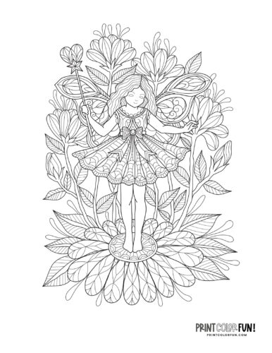 Fairy Coloring Pages: 190+ Fantasy Enchanting Pages to Spark Your Imagination 17