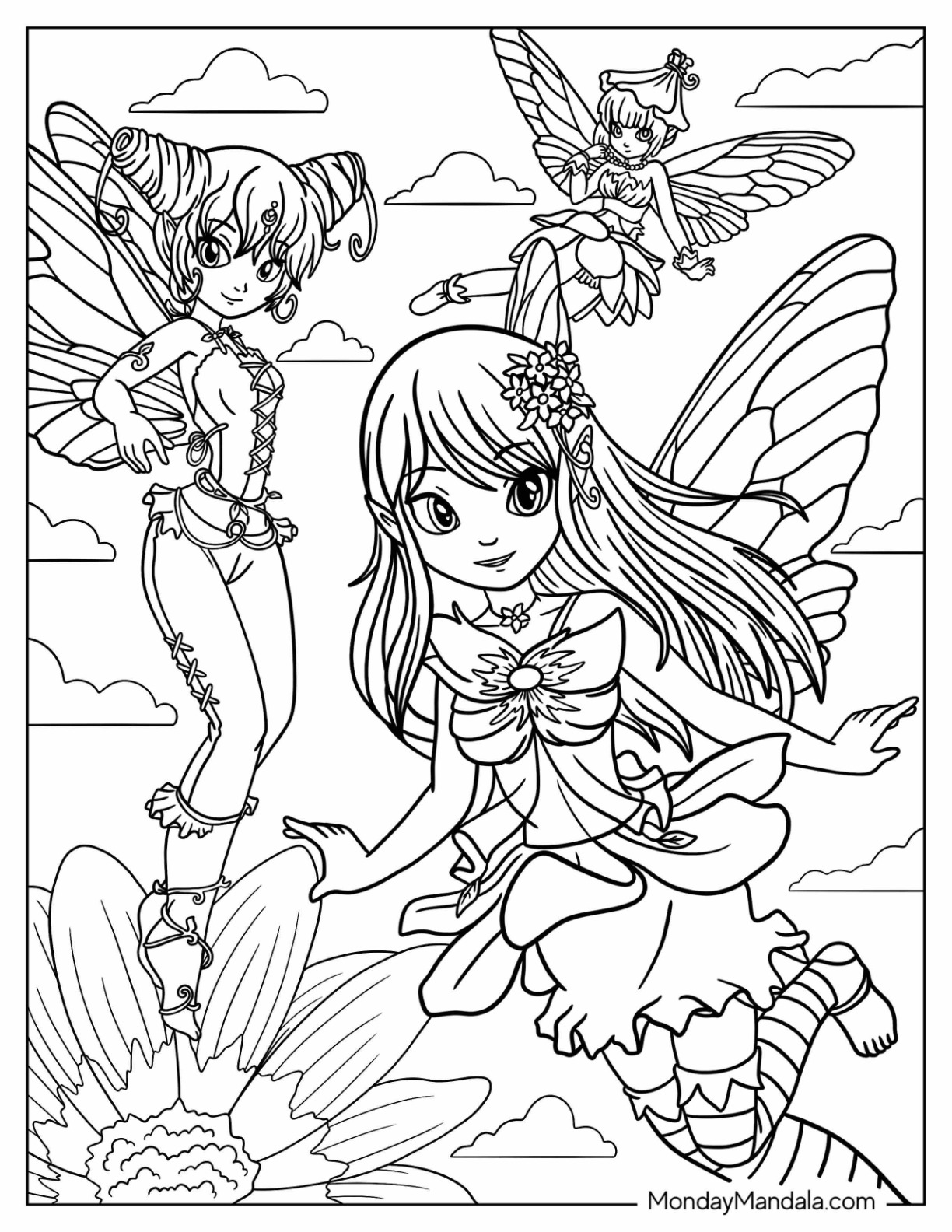 Fairy Coloring Pages: 190+ Fantasy Enchanting Pages to Spark Your Imagination 170