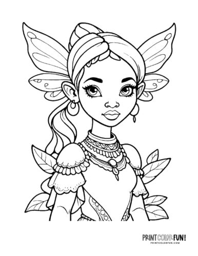 Fairy Coloring Pages: 190+ Fantasy Enchanting Pages to Spark Your Imagination 177