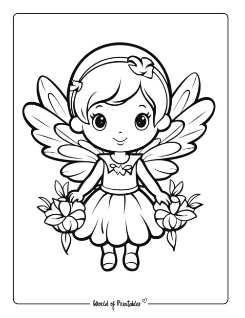 Fairy Coloring Pages: 190+ Fantasy Enchanting Pages to Spark Your Imagination 180