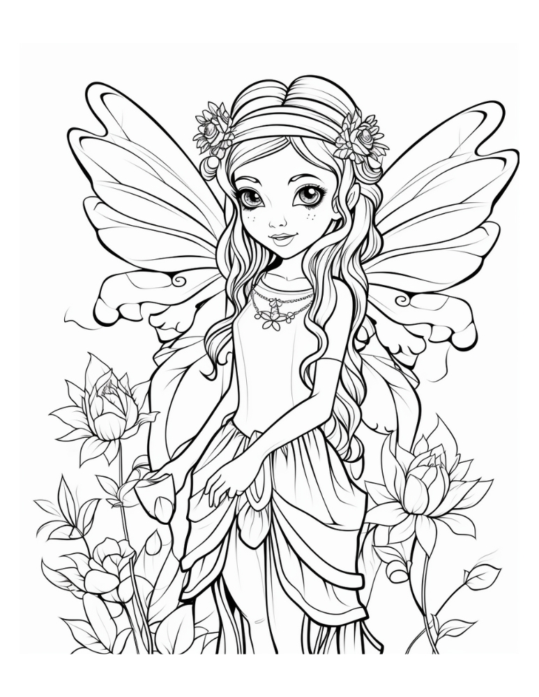 Fairy Coloring Pages: 190+ Fantasy Enchanting Pages to Spark Your Imagination 182