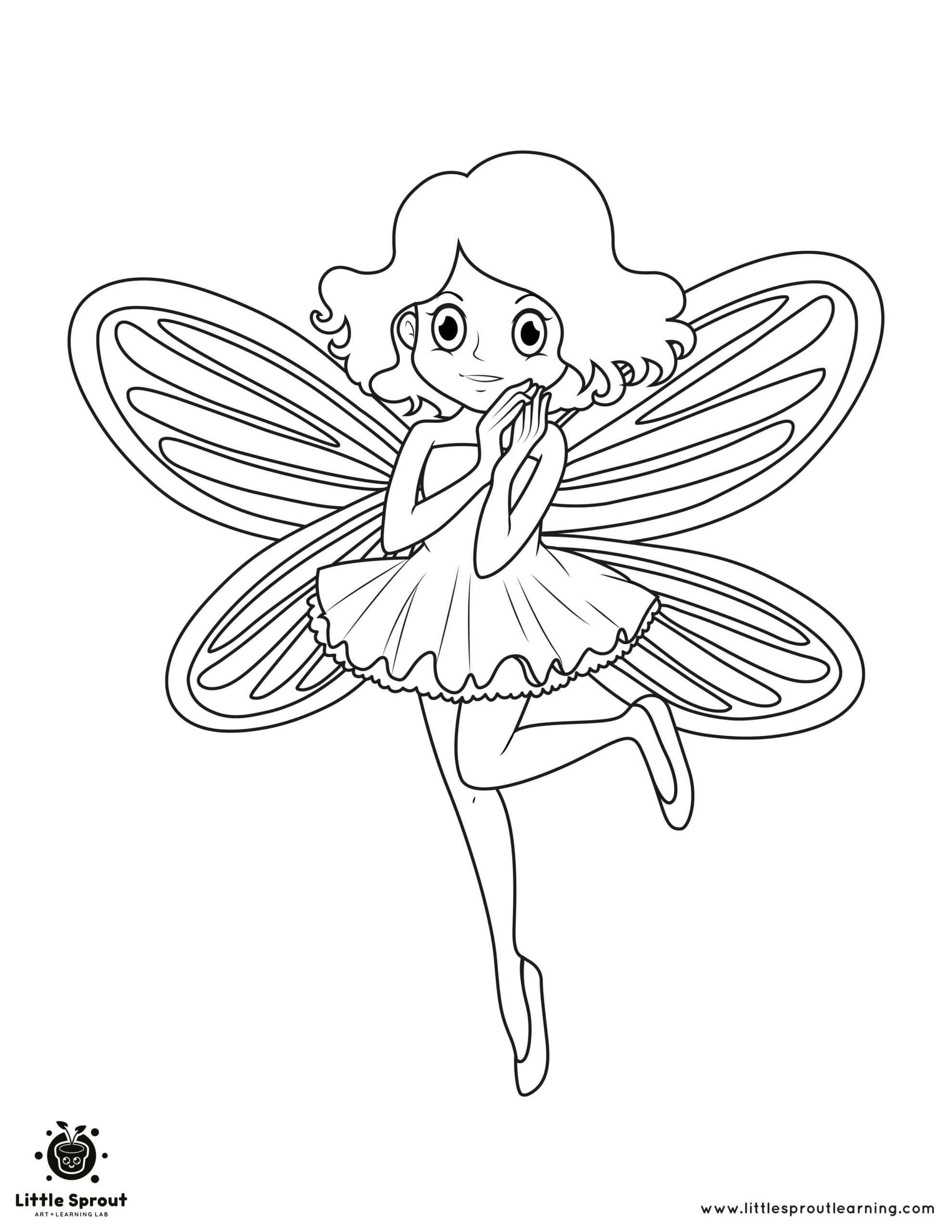 Fairy Coloring Pages: 190+ Fantasy Enchanting Pages to Spark Your Imagination 37