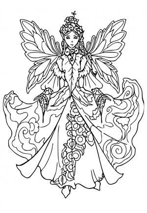 Fairy Coloring Pages: 190+ Fantasy Enchanting Pages to Spark Your Imagination 47