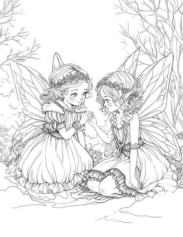 Fairy Coloring Pages: 190+ Fantasy Enchanting Pages to Spark Your Imagination 5