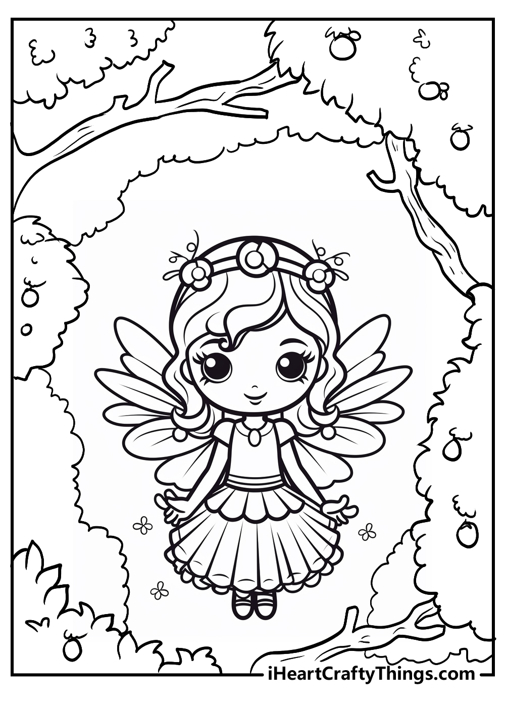 Fairy Coloring Pages: 190+ Fantasy Enchanting Pages to Spark Your Imagination 74