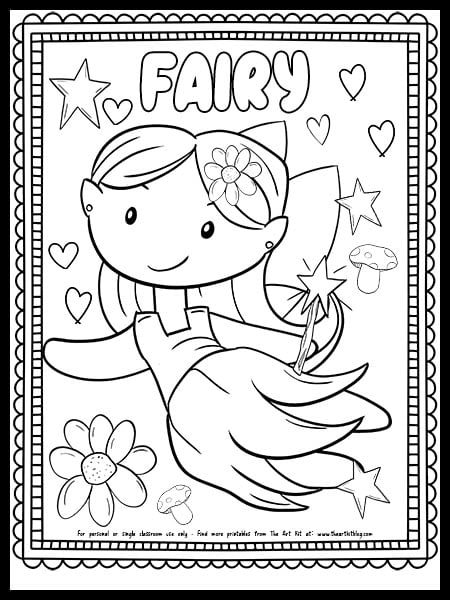 Fairy Coloring Pages: 190+ Fantasy Enchanting Pages to Spark Your Imagination 75