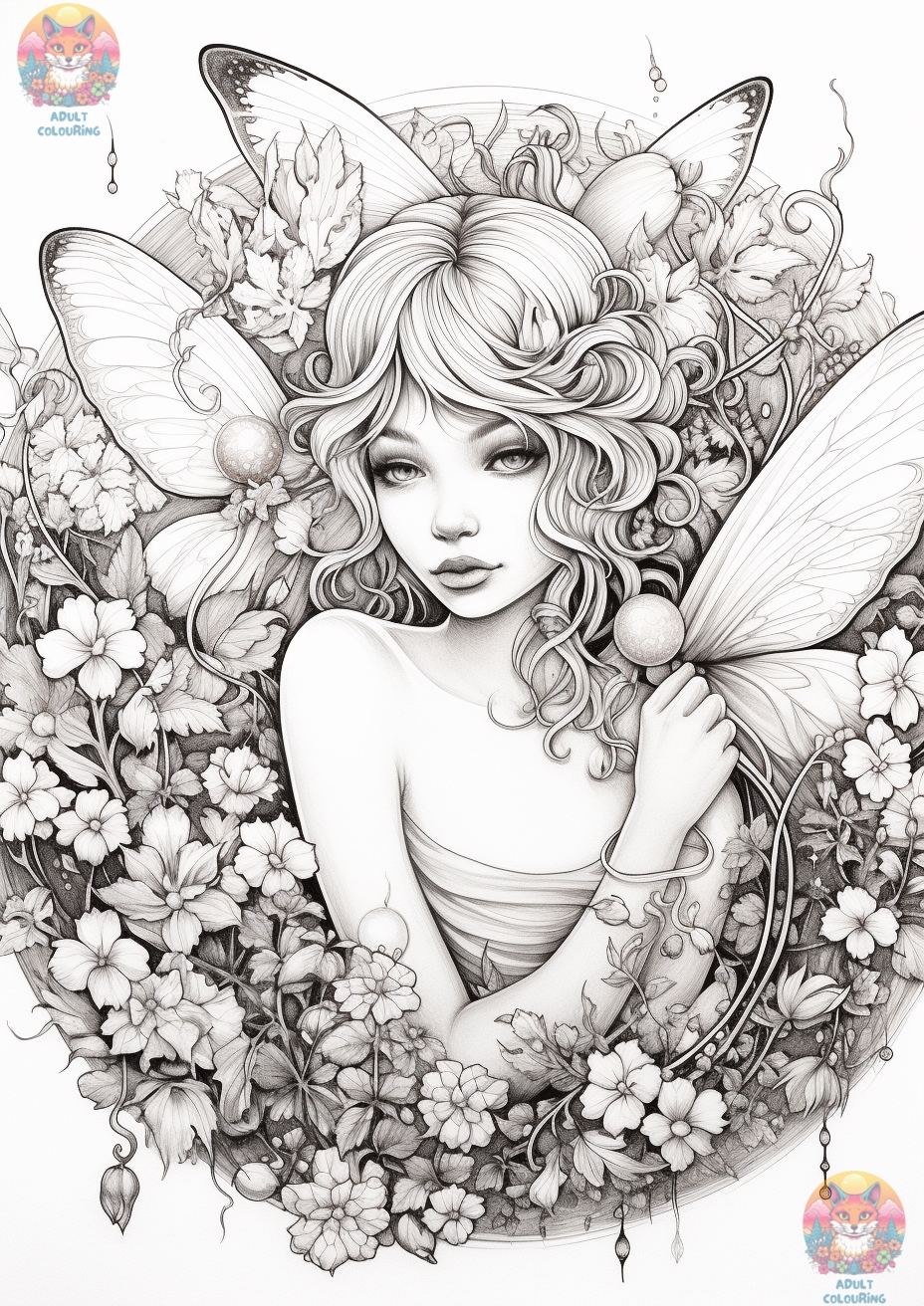 Fairy Coloring Pages: 190+ Fantasy Enchanting Pages to Spark Your Imagination 78