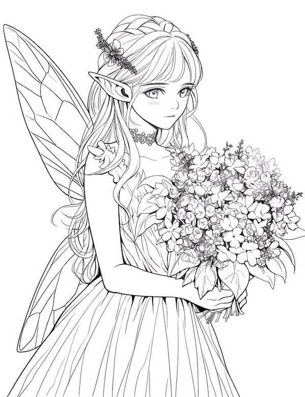 Fairy Coloring Pages: 190+ Fantasy Enchanting Pages to Spark Your Imagination 94