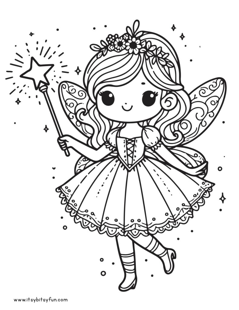 Fairy Coloring Pages: 190+ Fantasy Enchanting Pages to Spark Your Imagination 96