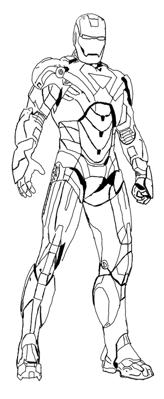 Iron Man Coloring Pages for Kids Marvel 101