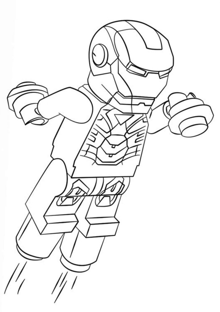 Iron Man Coloring Pages for Kids Marvel 11