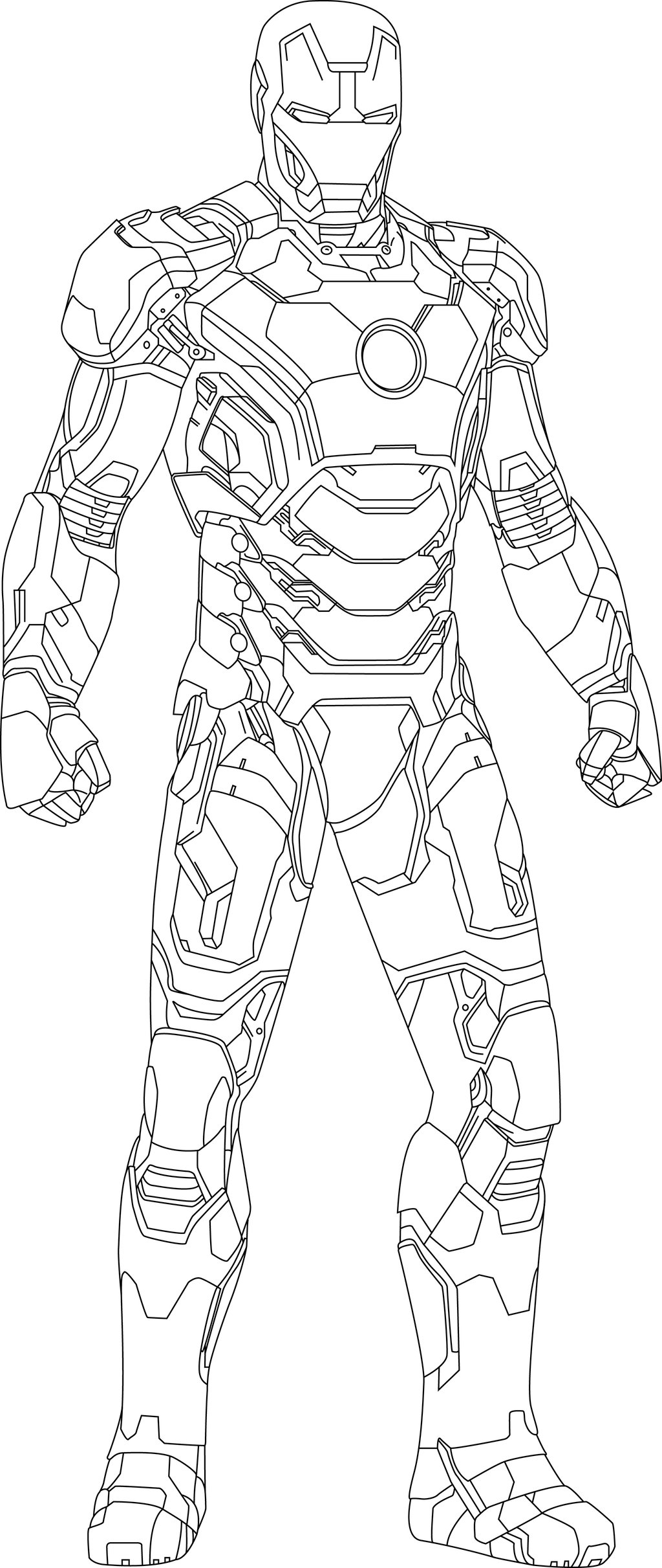 Iron Man Coloring Pages for Kids Marvel 113