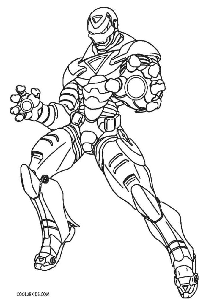 Iron Man Coloring Pages for Kids Marvel 117