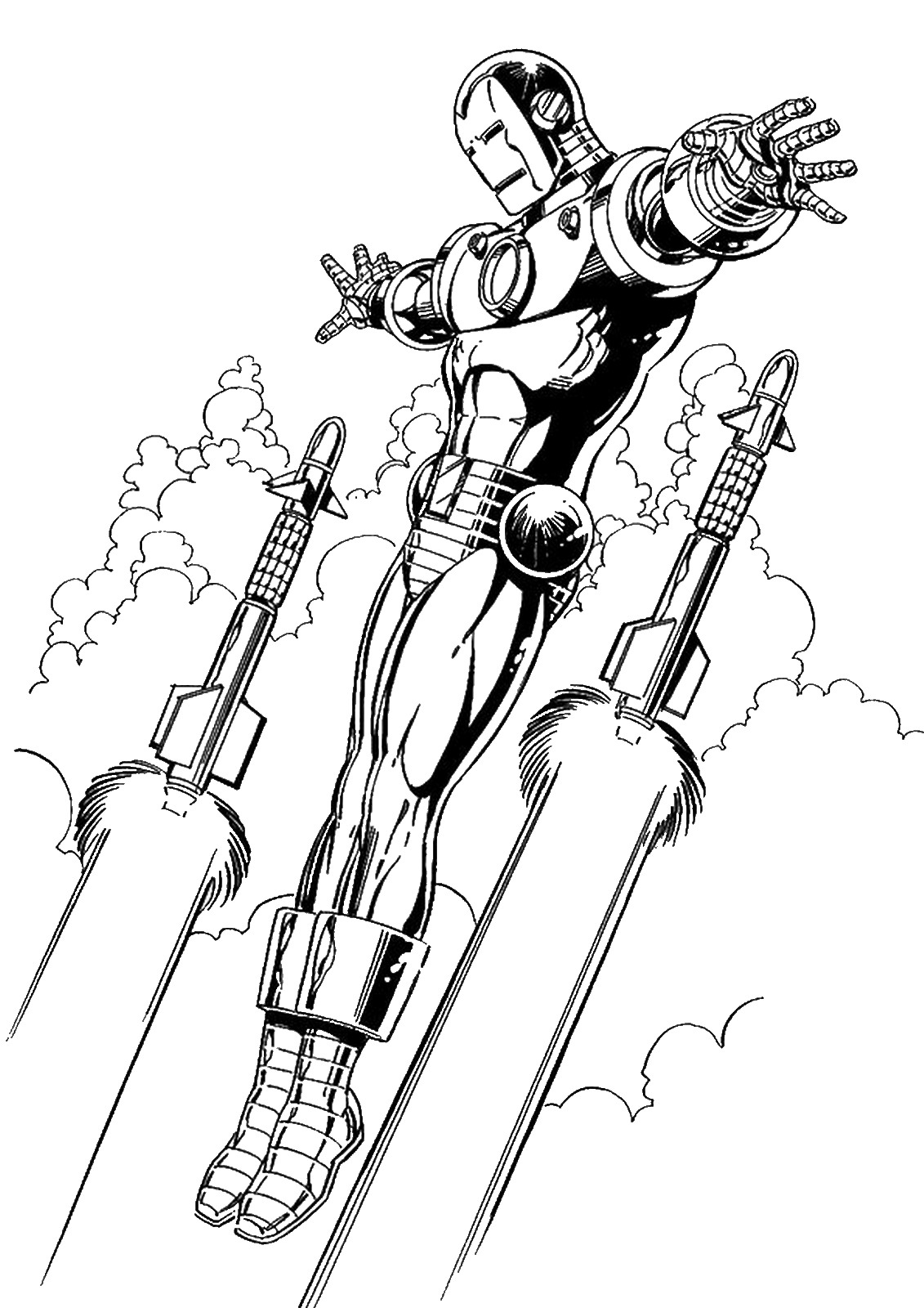 Iron Man Coloring Pages for Kids Marvel 119