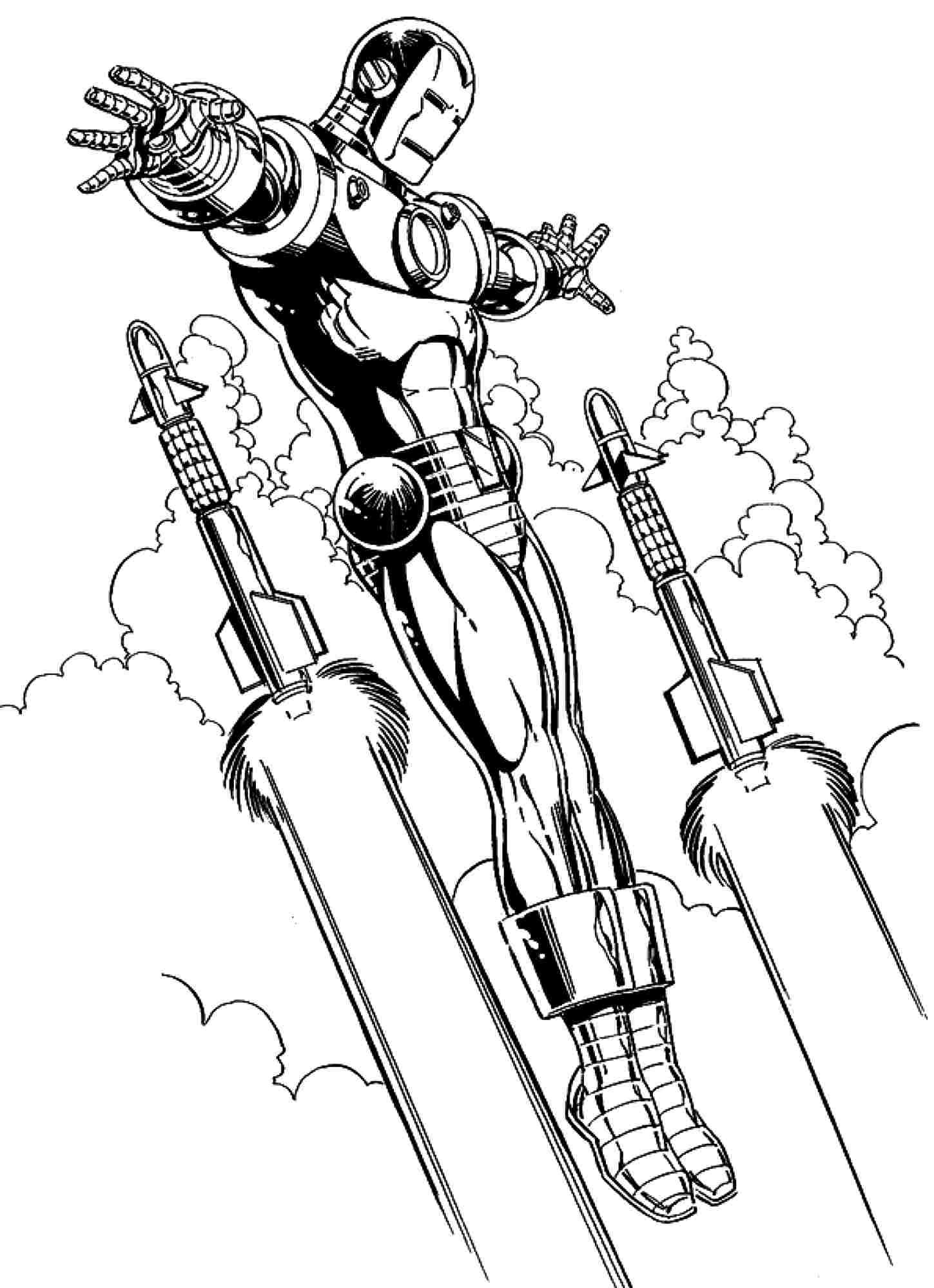 Iron Man Coloring Pages for Kids Marvel 123