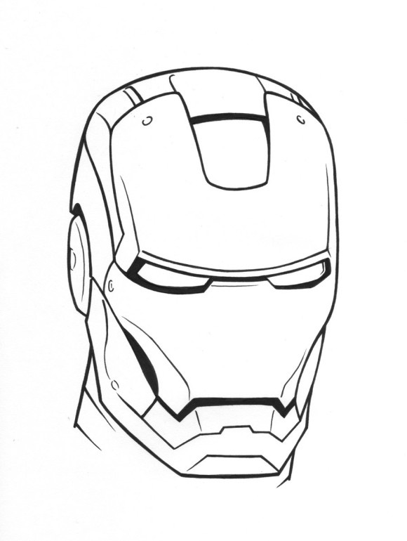 Iron Man Coloring Pages for Kids Marvel 126