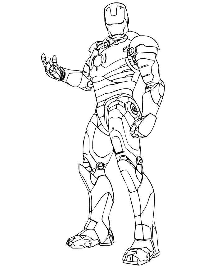 Iron Man Coloring Pages for Kids Marvel 130