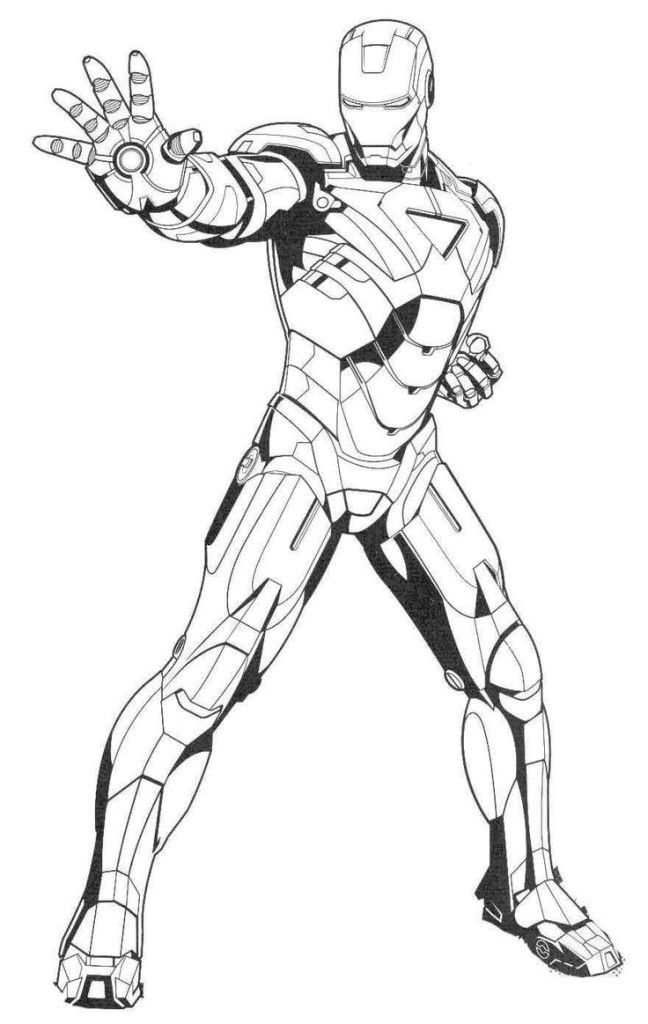 Iron Man Coloring Pages for Kids Marvel 132