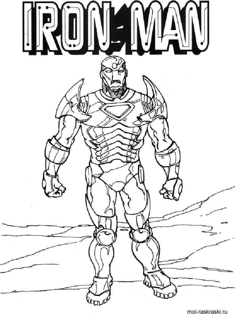 Iron Man Coloring Pages for Kids Marvel 133