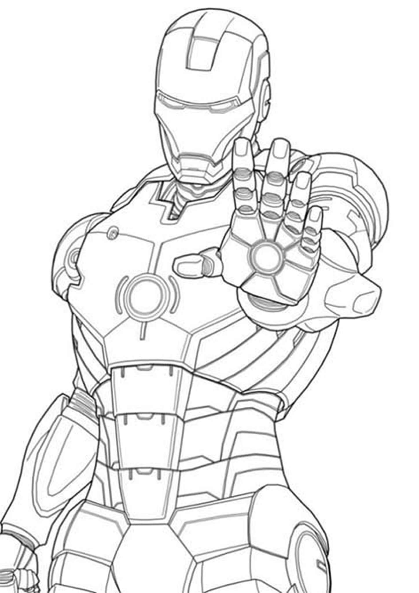 Iron Man Coloring Pages for Kids Marvel 135