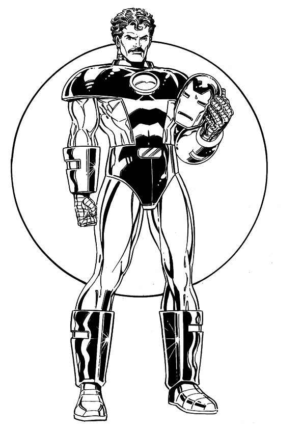 Iron Man Coloring Pages for Kids Marvel 137