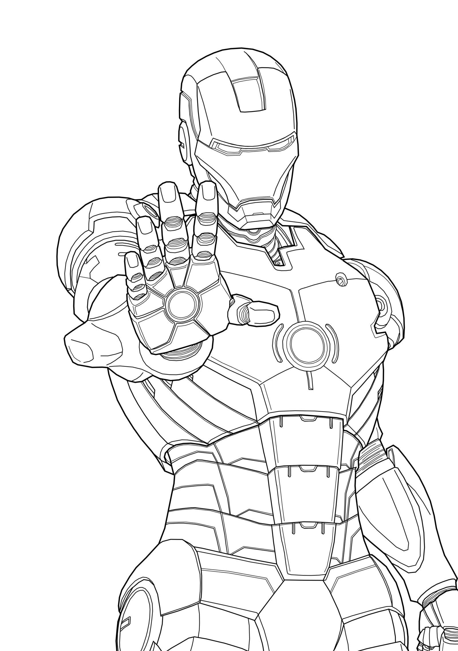 Iron Man Coloring Pages for Kids Marvel 20