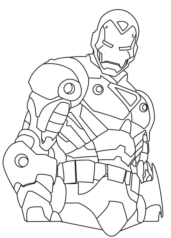 Iron Man Coloring Pages for Kids Marvel 21