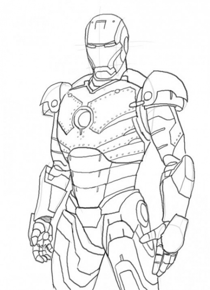 Iron Man Coloring Pages for Kids Marvel 23