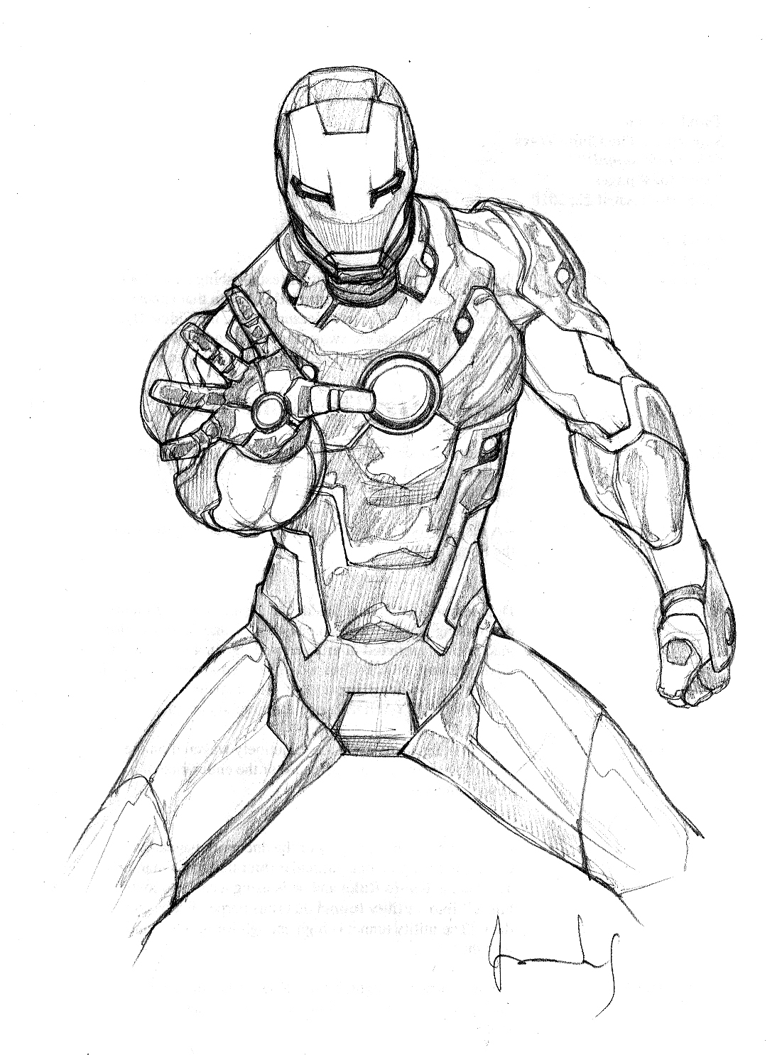 Iron Man Coloring Pages for Kids Marvel 3