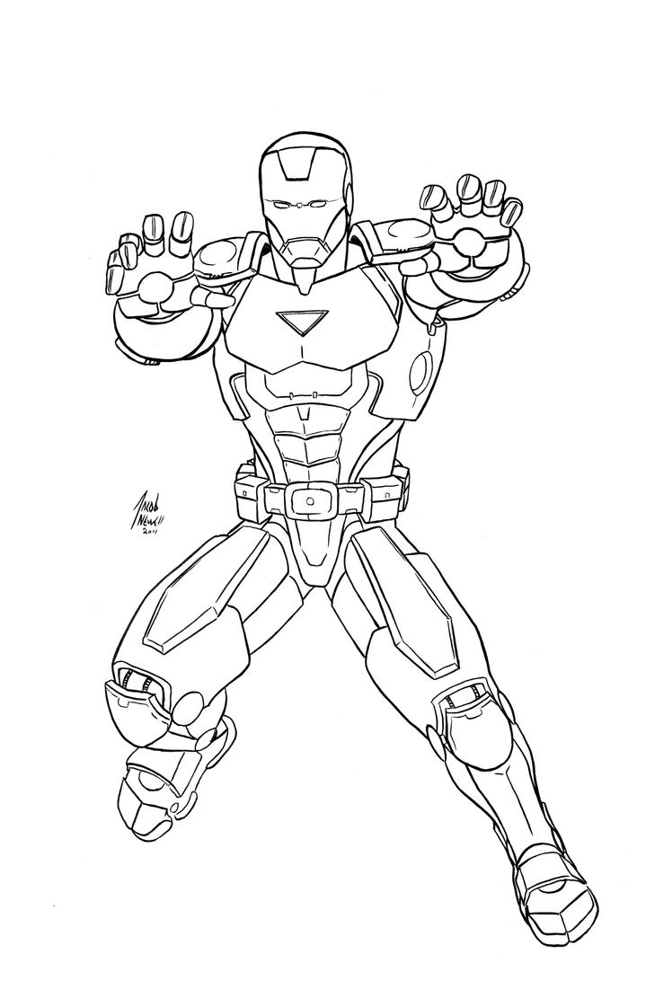 Iron Man Coloring Pages for Kids Marvel 32