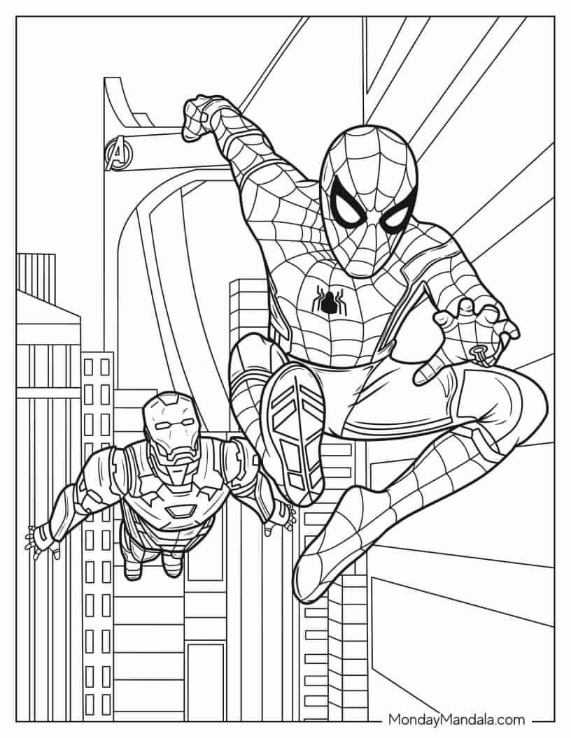 Iron Man Coloring Pages for Kids Marvel 34