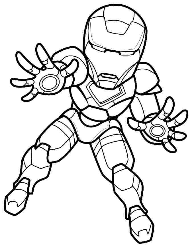 Iron Man Coloring Pages for Kids Marvel 36