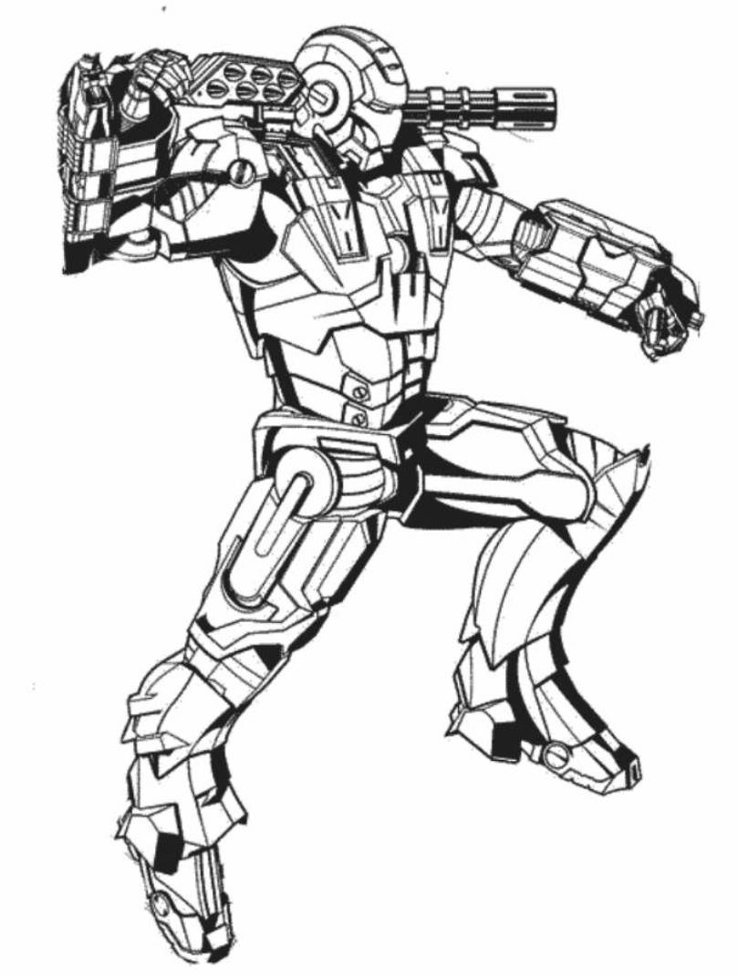 Iron Man Coloring Pages for Kids Marvel 37