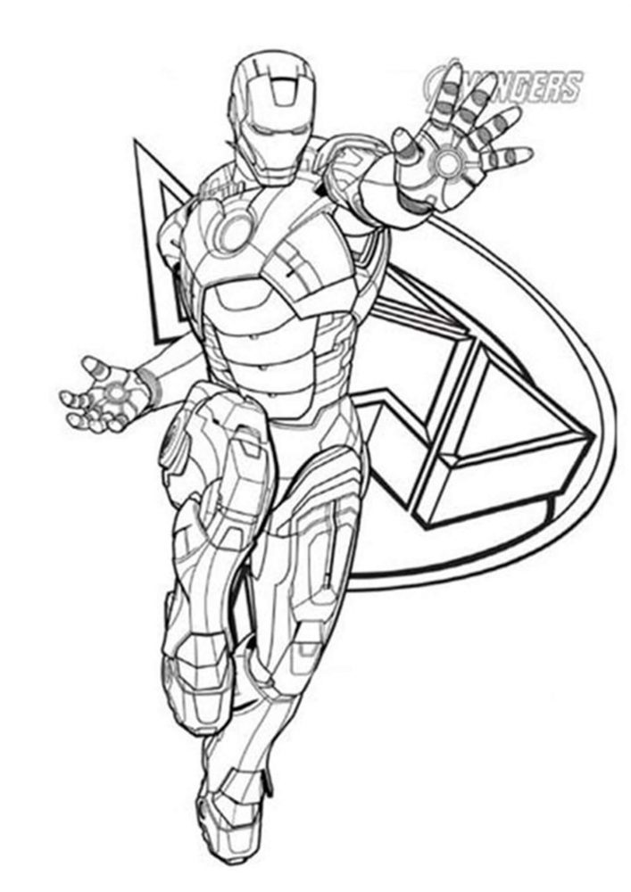 Iron Man Coloring Pages for Kids Marvel 38