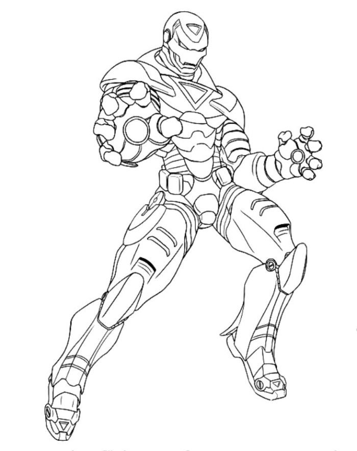 Iron Man Coloring Pages for Kids Marvel 46