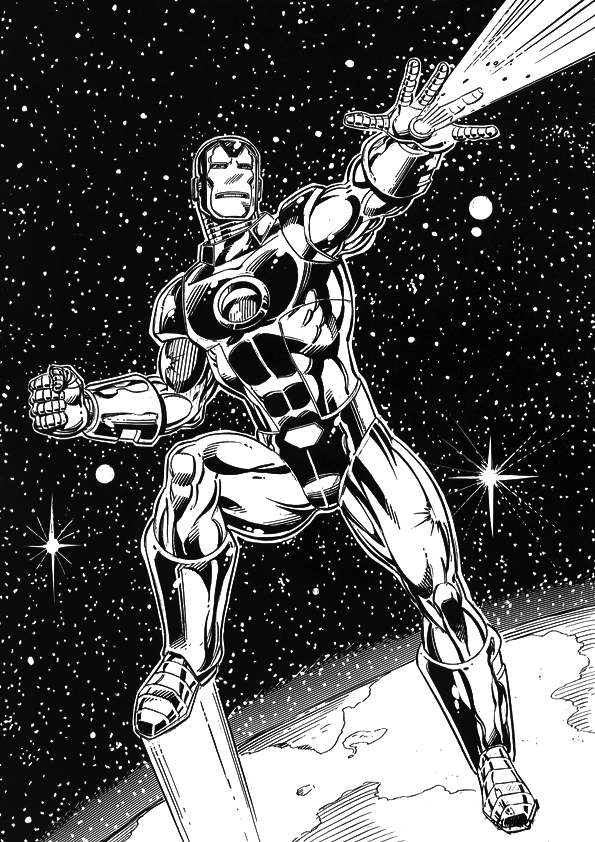 Iron Man Coloring Pages for Kids Marvel 47