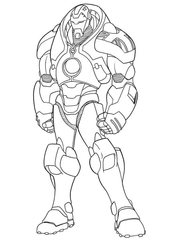 Iron Man Coloring Pages for Kids Marvel 5