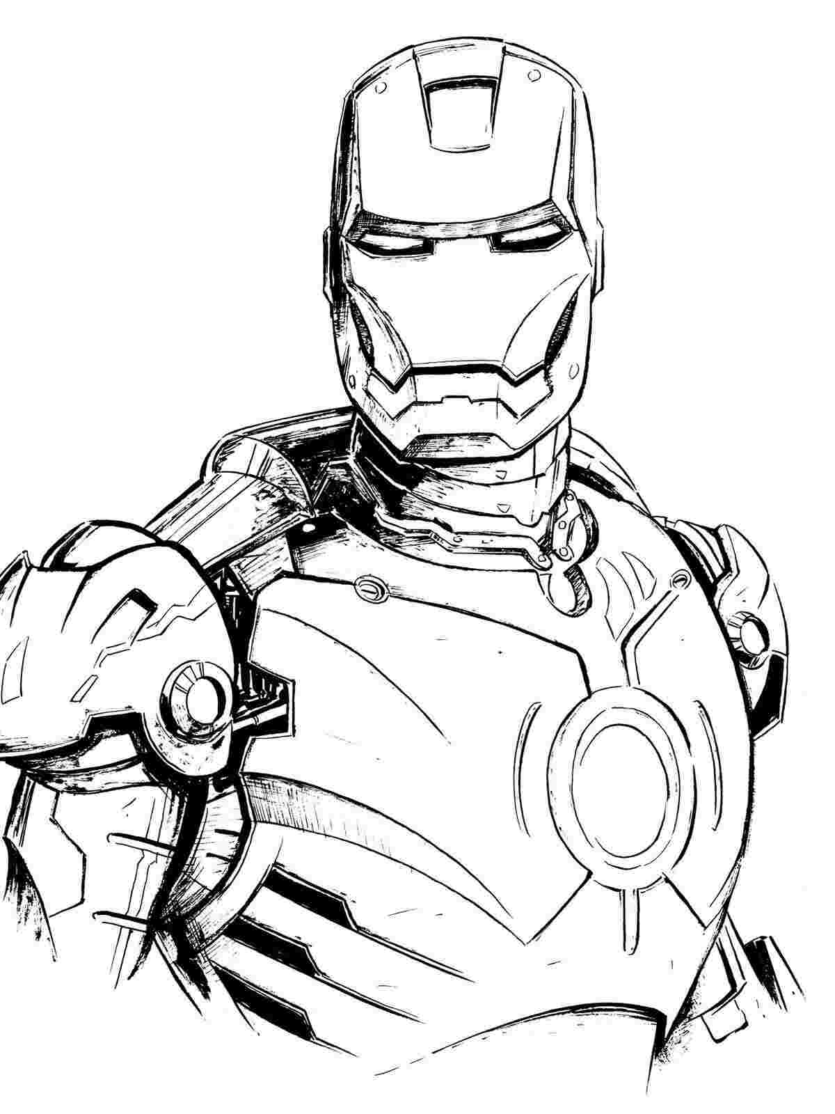 Iron Man Coloring Pages for Kids Marvel 50