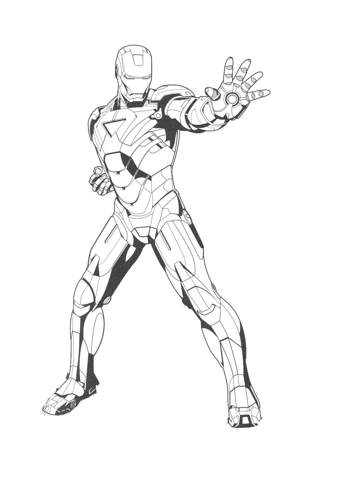 Iron Man Coloring Pages for Kids Marvel 51