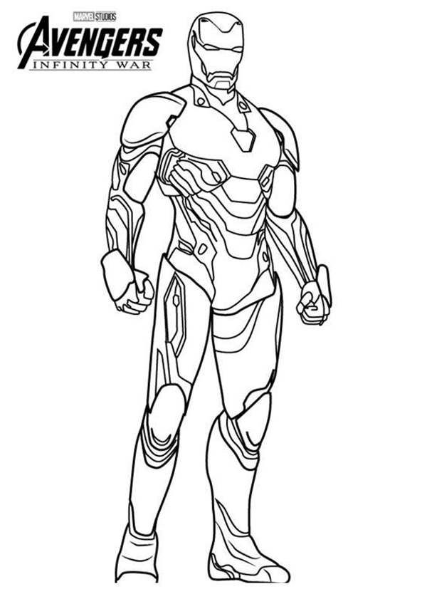 Iron Man Coloring Pages for Kids Marvel 55