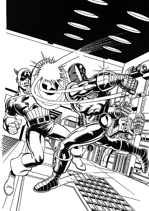 Iron Man Coloring Pages for Kids Marvel 57