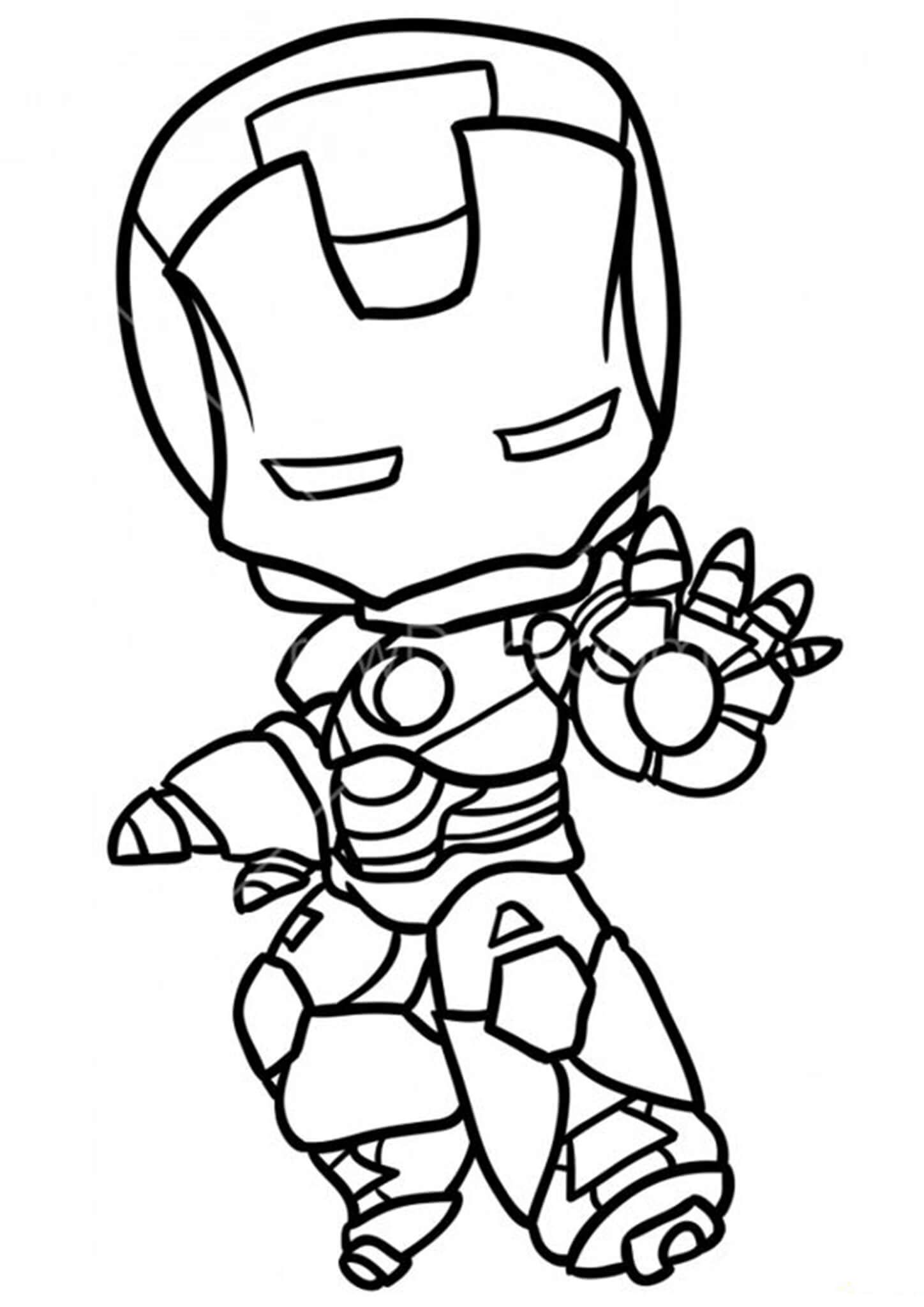 Iron Man Coloring Pages for Kids Marvel 59