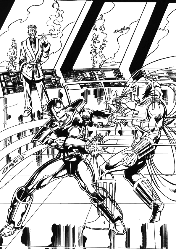 Iron Man Coloring Pages for Kids Marvel 64